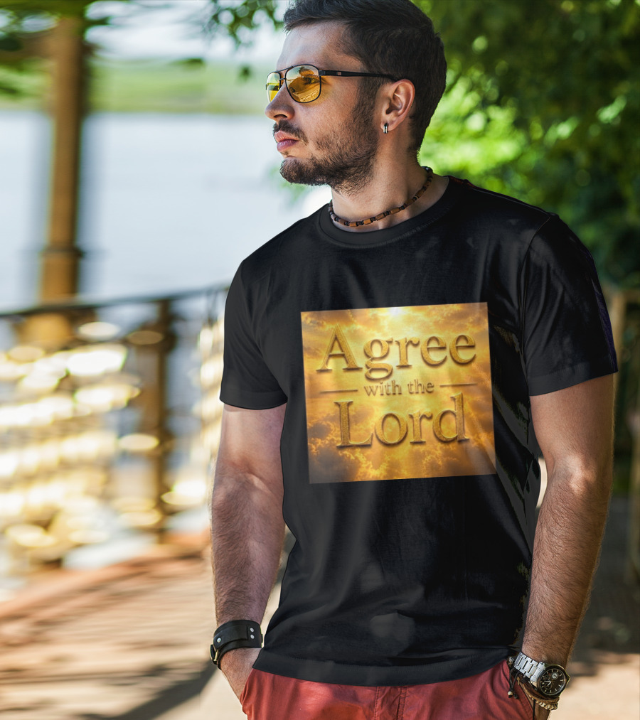 Agree With The Lord Golden Cloudy Sky T-Shirt
