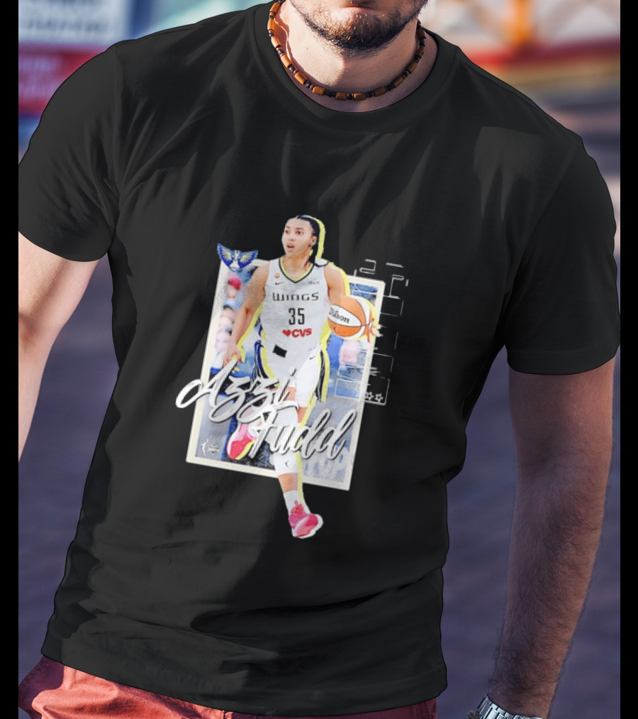 Azzi Fudd Dallas Wings 35 Basketball WNBA Slam Magazine Cover Sports Fashion T-Shirt