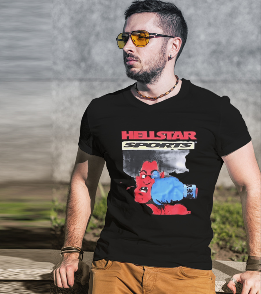 Hellstar Sports Boxing Comic Urban Streetwear T-Shirt