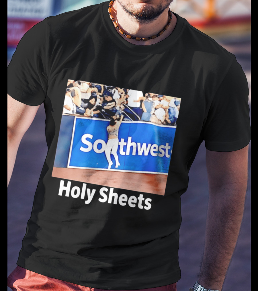 Southwest Holy Sheets Baseball Meme Fan Reaching Catch T-Shirt