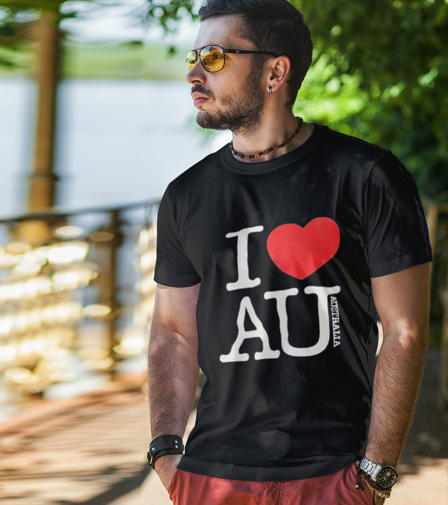 I Love AU Heart Australia Souvenir T-Shirt