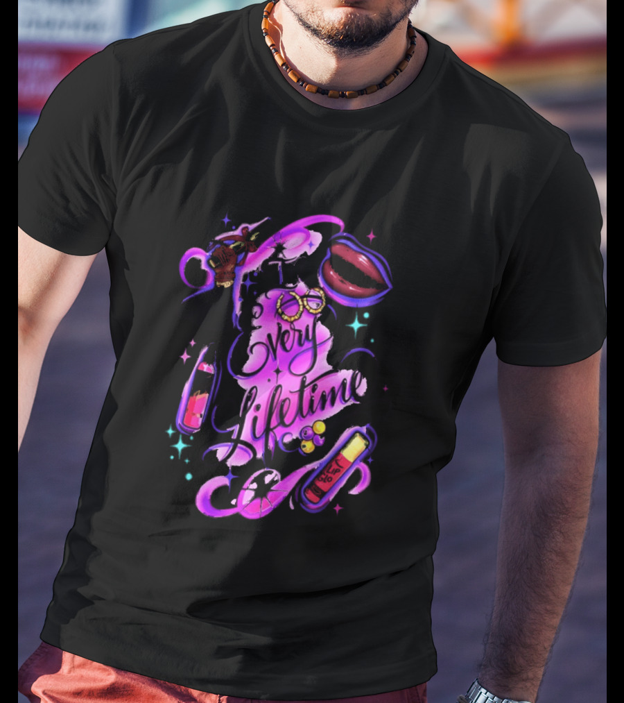 In Every Lifetime Hustle Lip Glo Airbrush T-Shirt