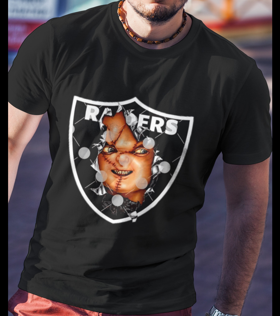 Chucky Doll Raiders Horror Las Vegas NFL T-Shirt