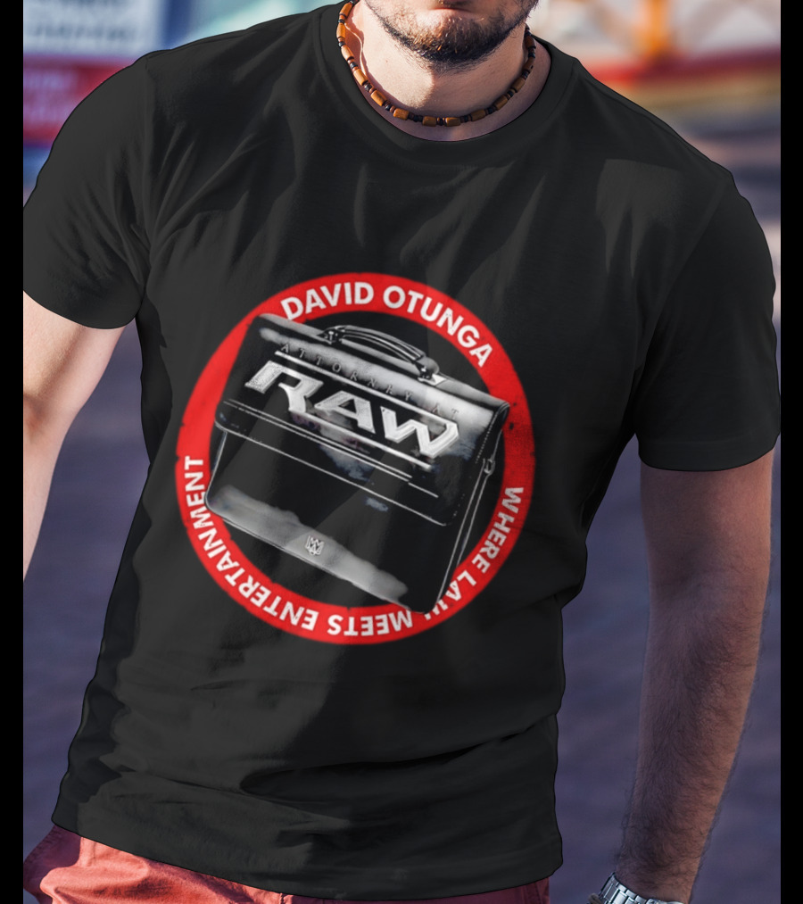 David Otunga Raw Attorney Briefcase Where Law Meets Entertainment T-Shirt