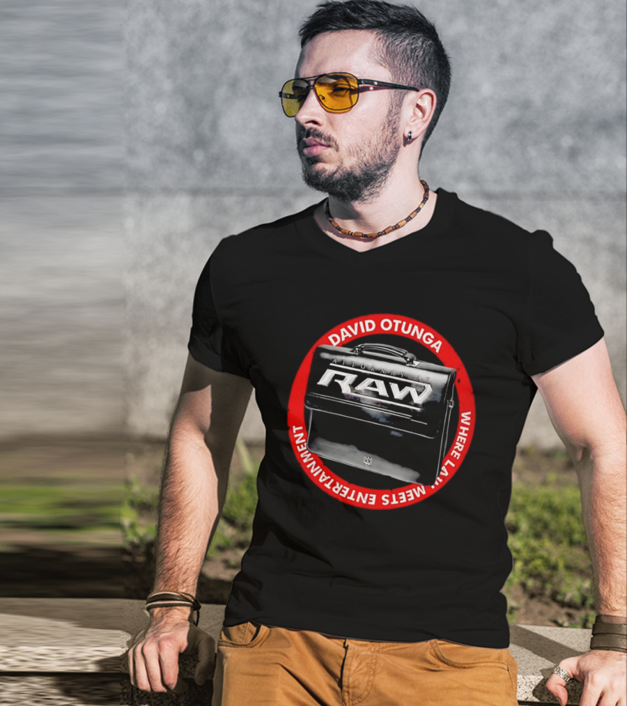 David Otunga Raw Attorney Briefcase Where Law Meets Entertainment T-Shirt