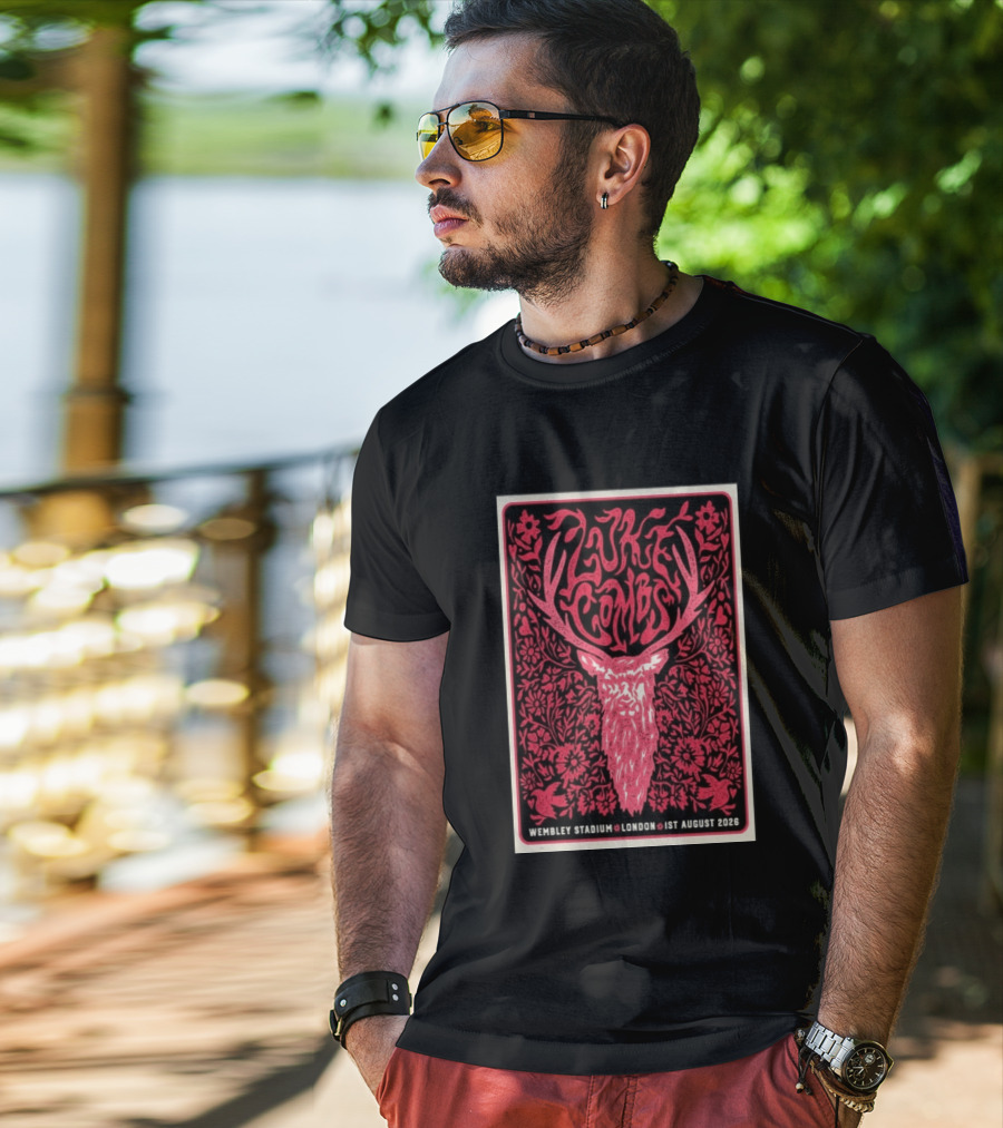 Luke Combs Wembley Stadium London 1st August 2026 Floral Antler T-Shirt