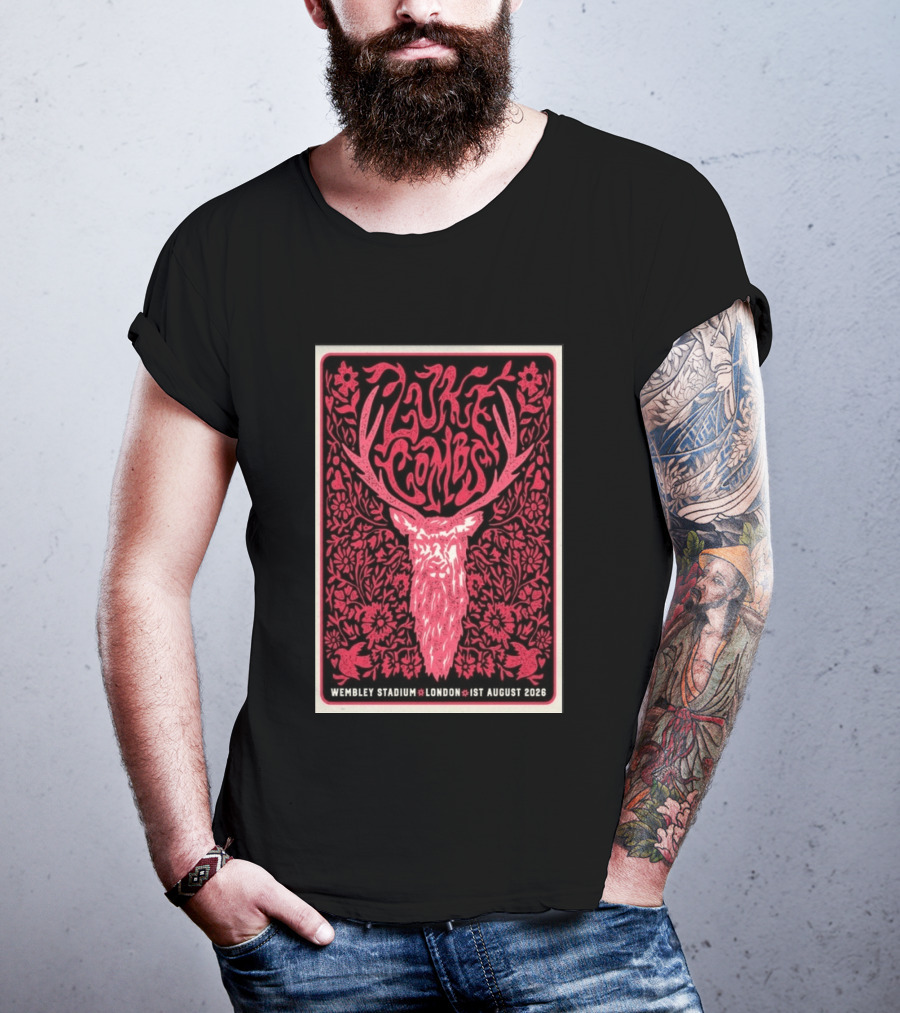 Luke Combs Wembley Stadium London 1st August 2026 Floral Antler T-Shirt