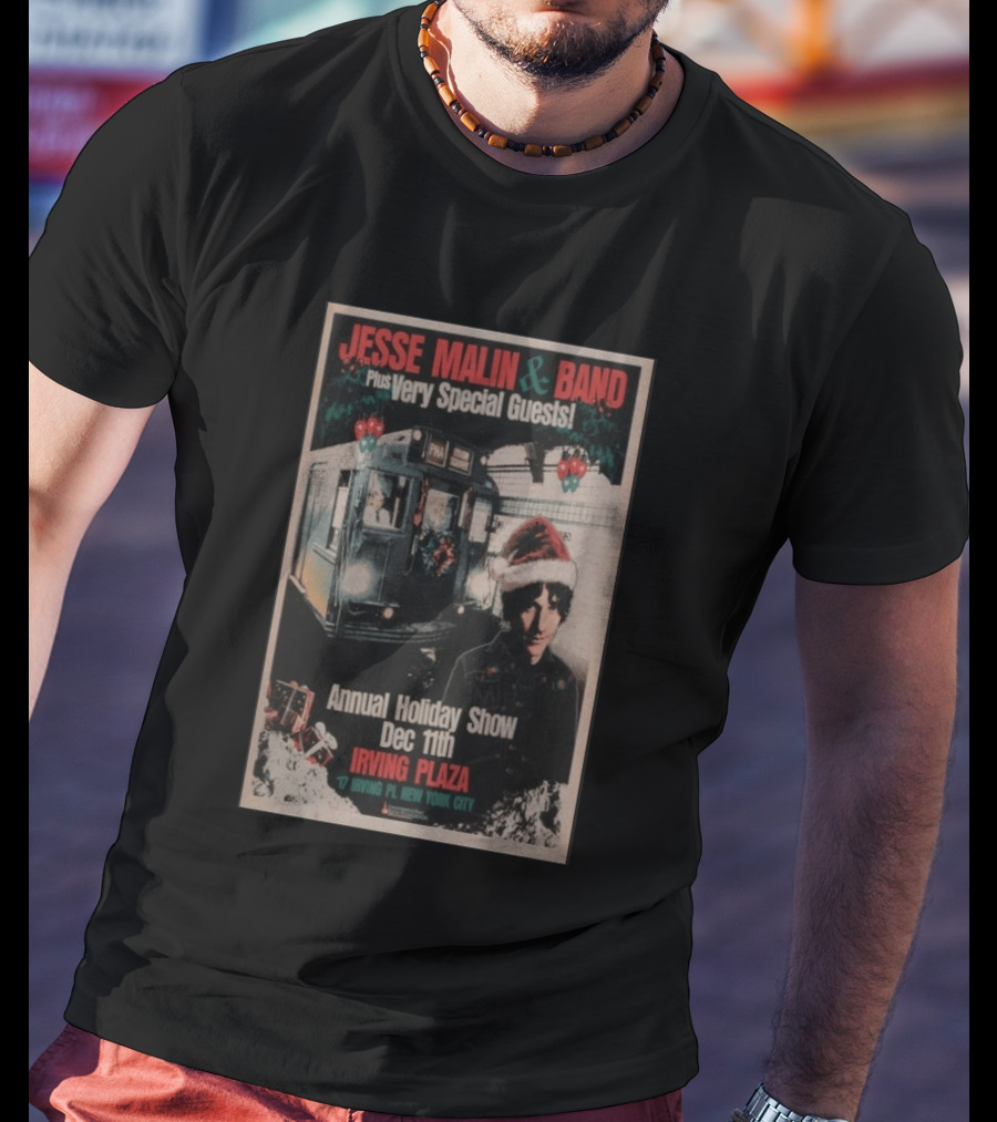 Jesse Malin & Band Special Guests Annual Holiday Show Dec 11th Irving Plaza New York City T-Shirt