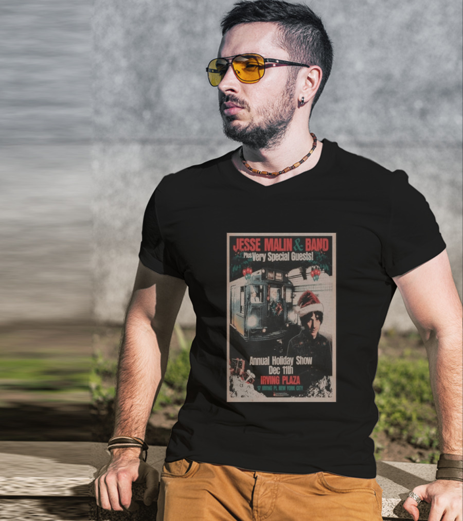Jesse Malin & Band Special Guests Annual Holiday Show Dec 11th Irving Plaza New York City T-Shirt