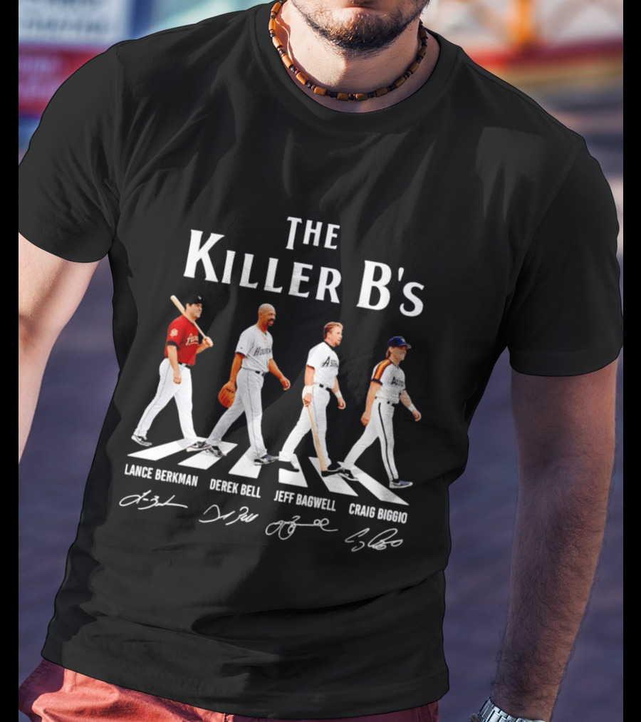 The Killer B's Lance Berkman Derek Bell Jeff Bagwell Craig Biggio Houston Astros Legends T-Shirt