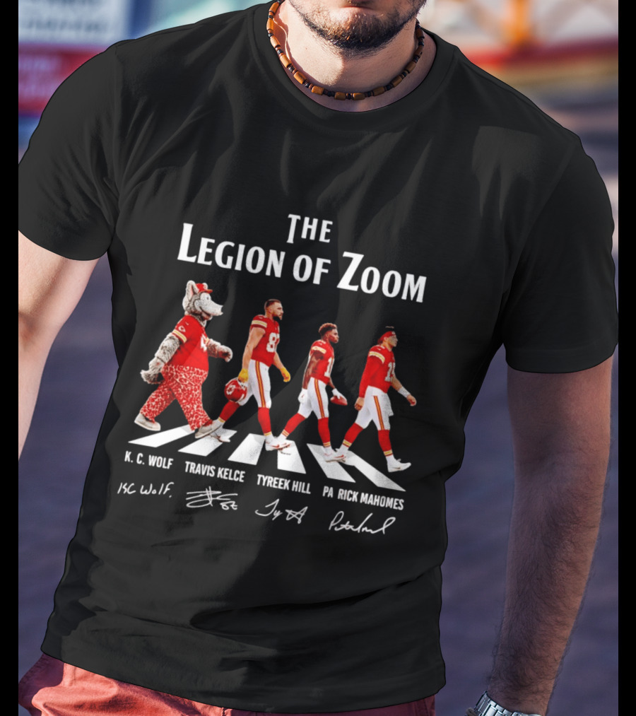 The Legion Of Zoom Kc Wolf Travis Kelce Tyreek Hill Patrick Mahomes T-Shirt
