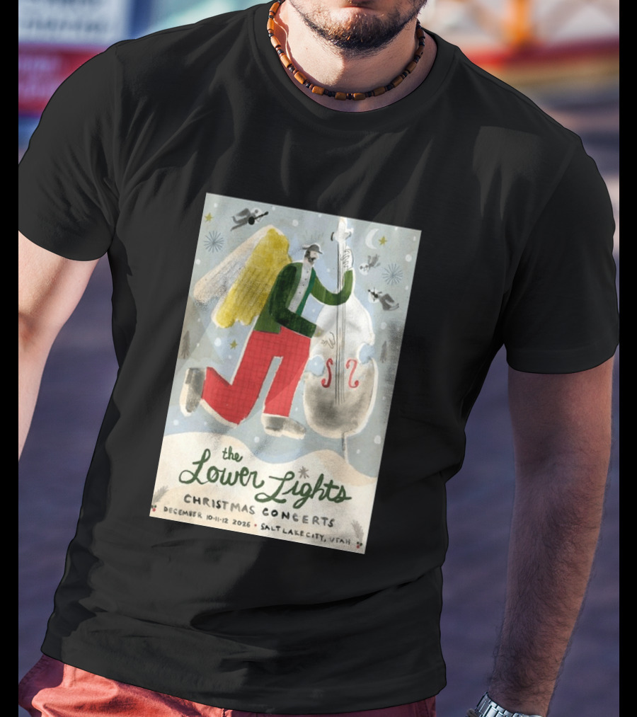 The Lower Lights Christmas Concerts December 10 11 12 2026 Salt Lake City Utah Angel T-Shirt