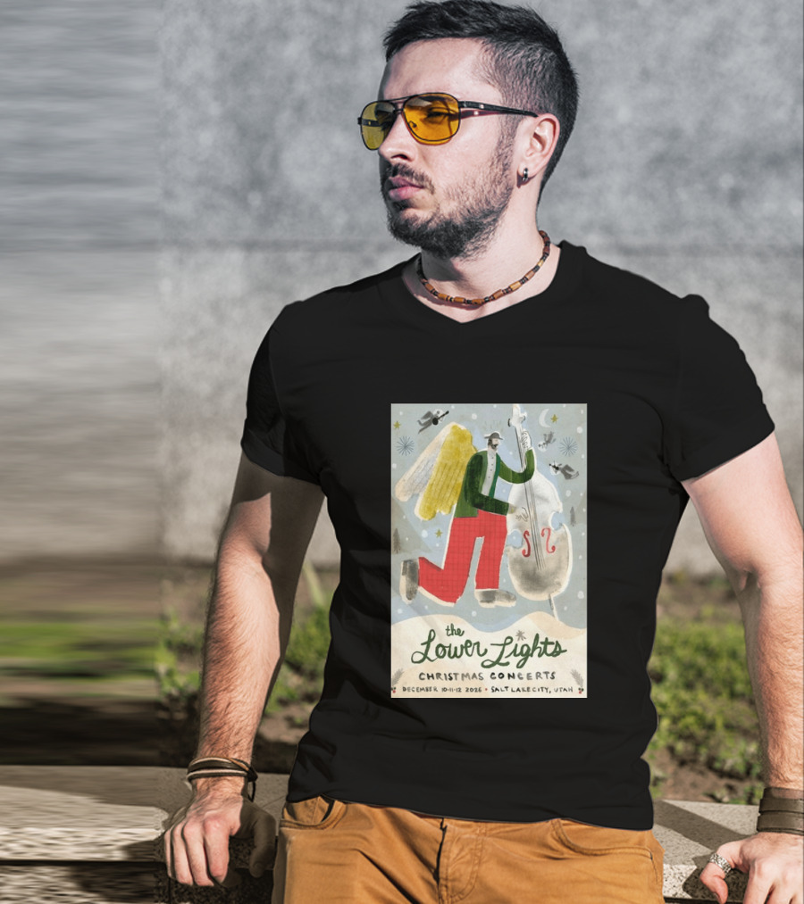 The Lower Lights Christmas Concerts December 10 11 12 2026 Salt Lake City Utah Angel T-Shirt