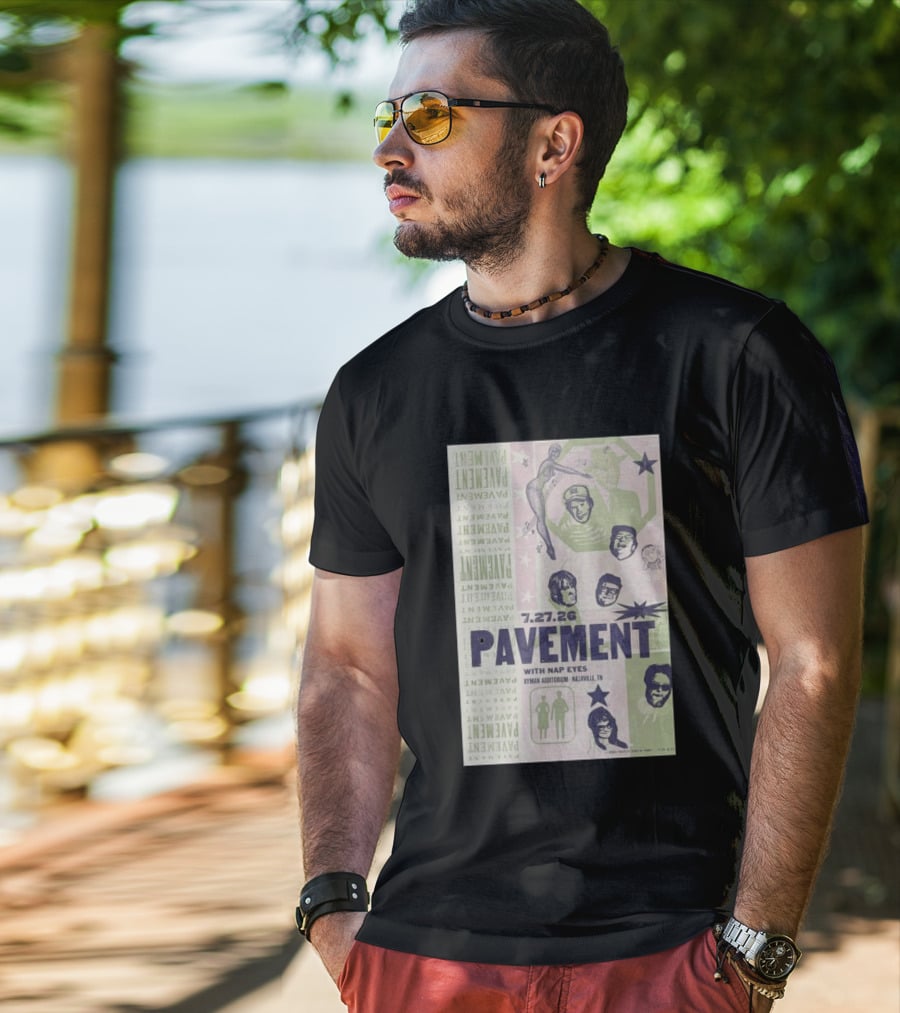 Pavement With Nap Eyes Ryman Auditorium Nashville Jul 27 2026 T-Shirt