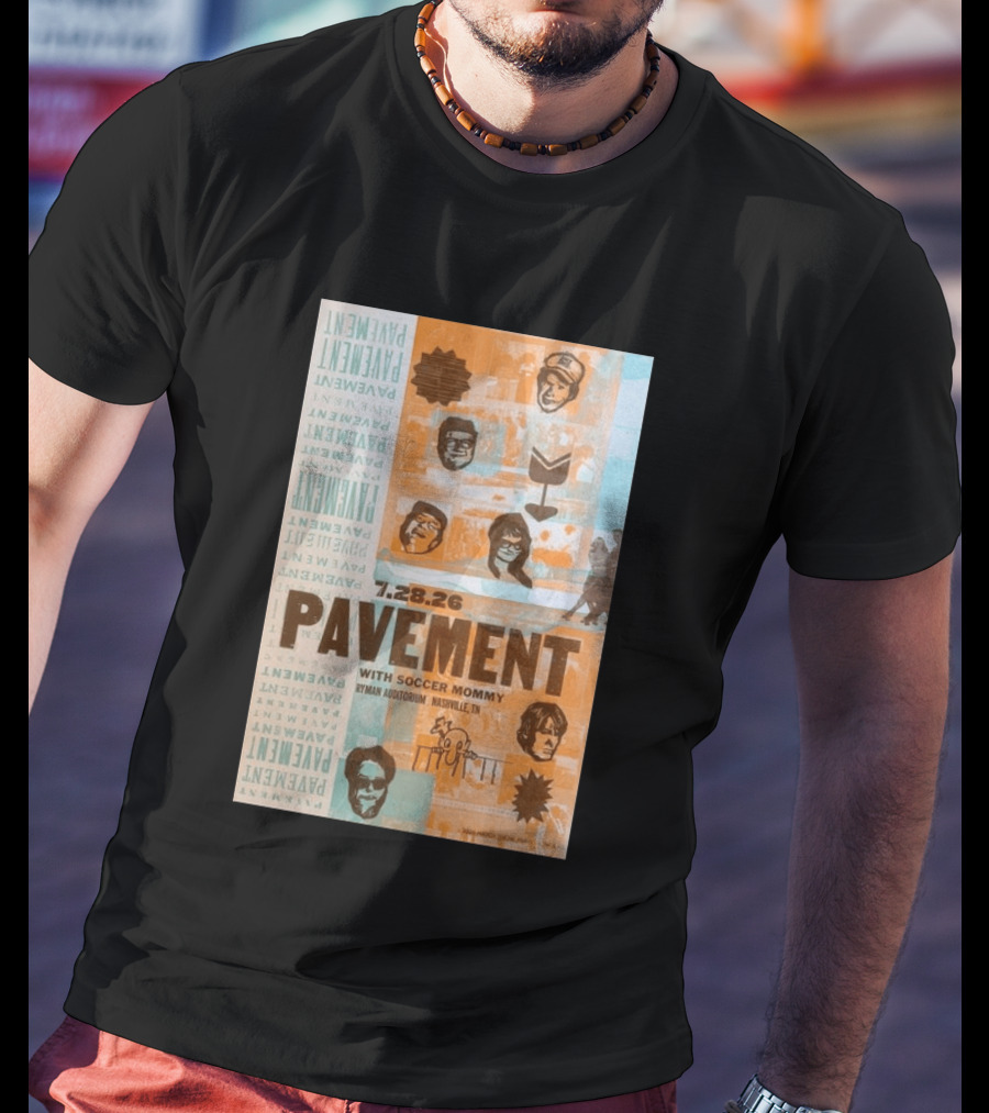 Pavement With Soccer Mommy Ryman Auditorium Nashville July 28 2026 T-Shirt