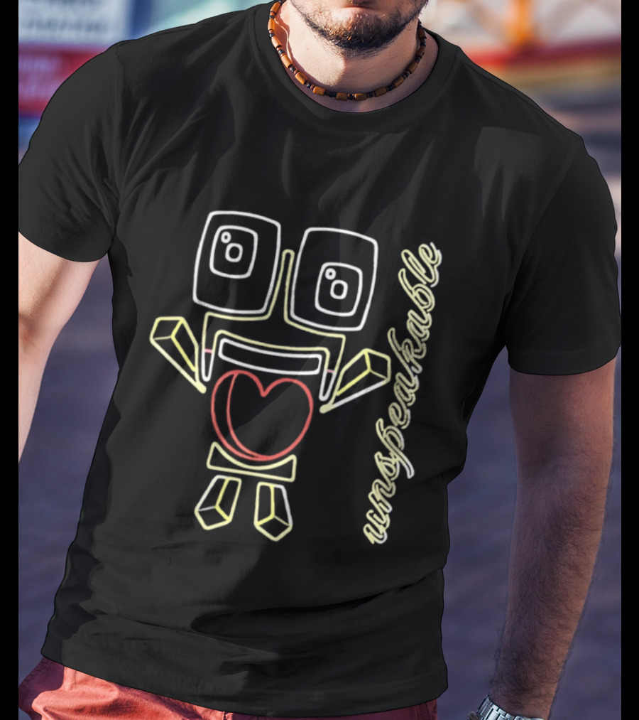 Unspeakable Neon Heart Character YouTube T-Shirt