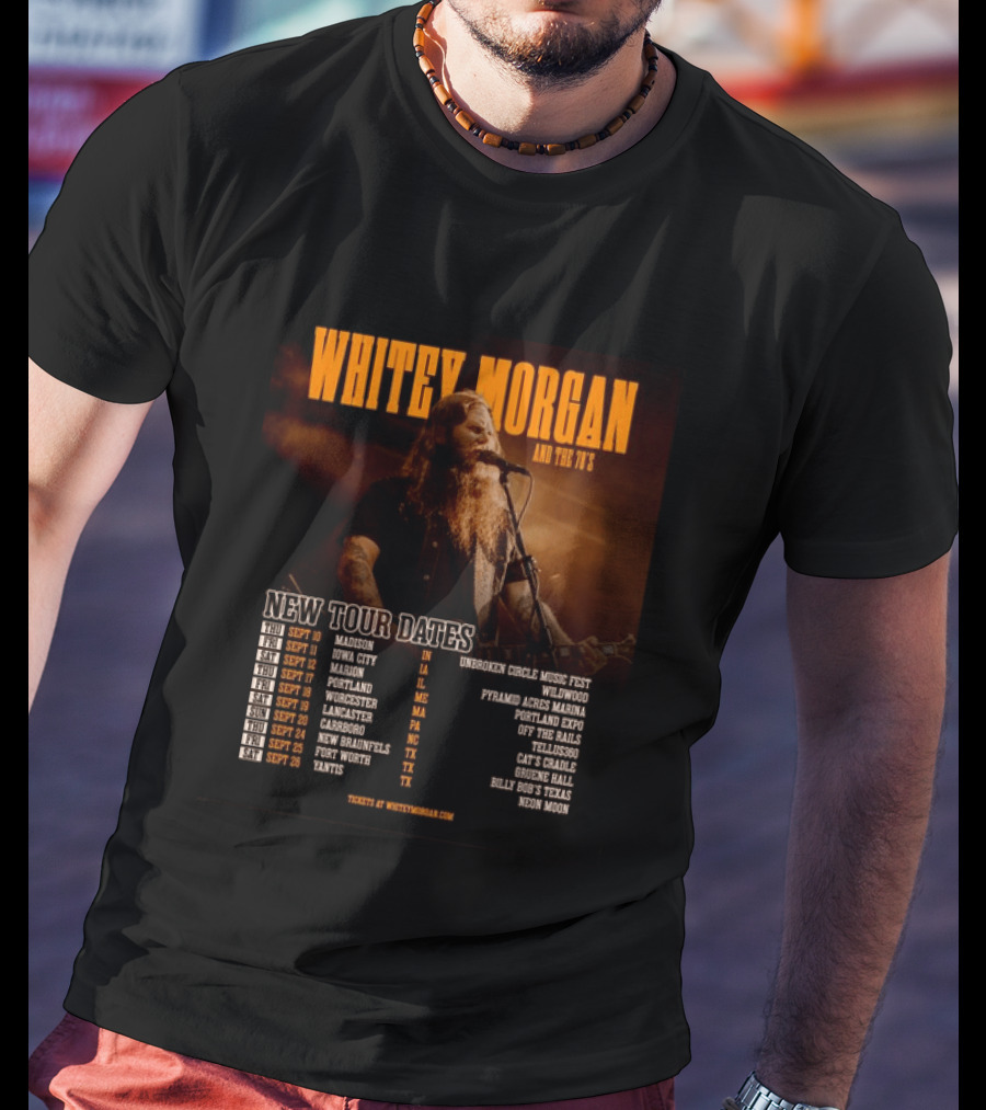 Whitey Morgan And The 78's New Tour Dates 2026 Concert Schedule T-Shirt