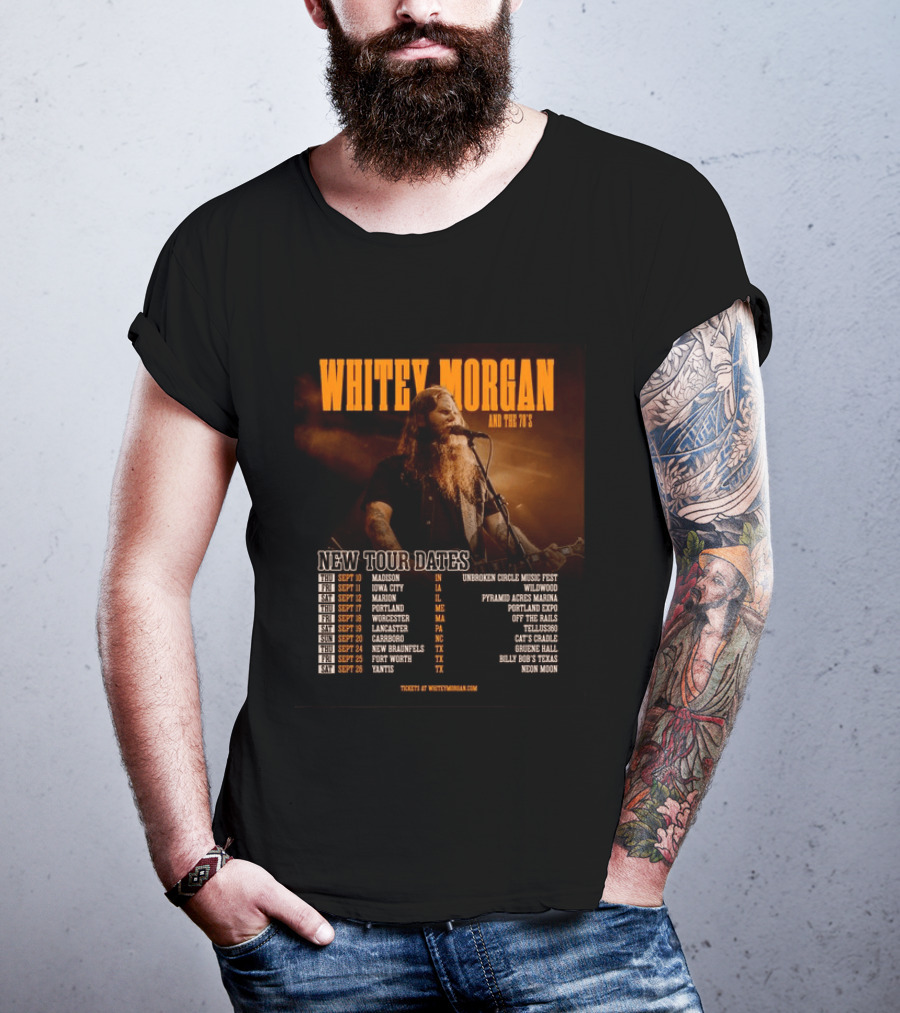 Whitey Morgan And The 78's New Tour Dates 2026 Concert Schedule T-Shirt