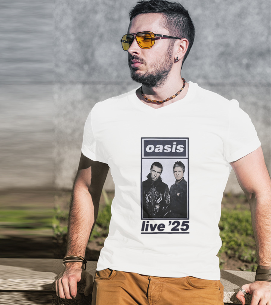 Oasis Live 2025 Liam Gallagher Band Tour T-Shirt