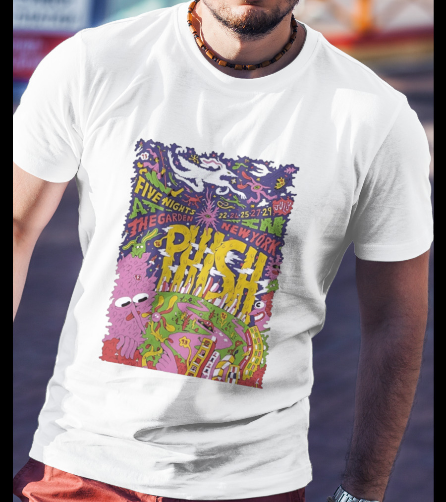 Phish Five Nights At The Garden New York July 2023 Concert T-Shirt
