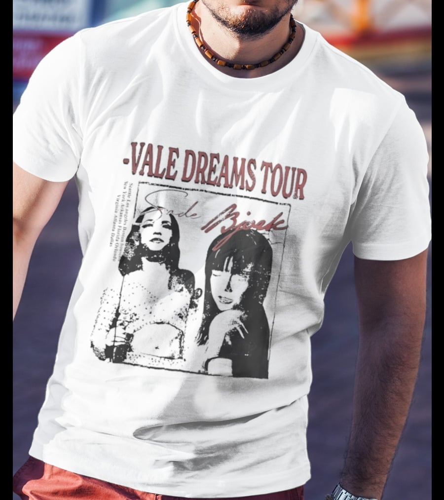 Vale Dreams Tour Sade Bjork 90s T-Shirt