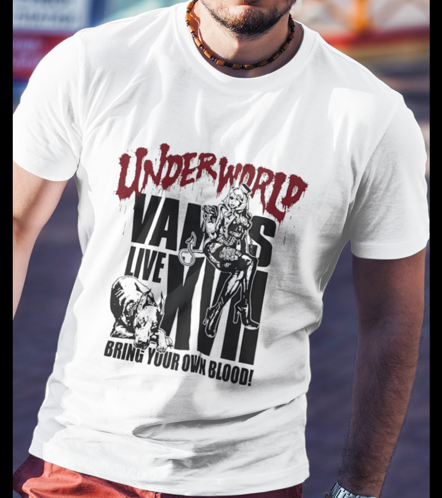 Underworld Vamps Live XVII Bring Your Own Blood Dripping Horror Aesthetic T-Shirt
