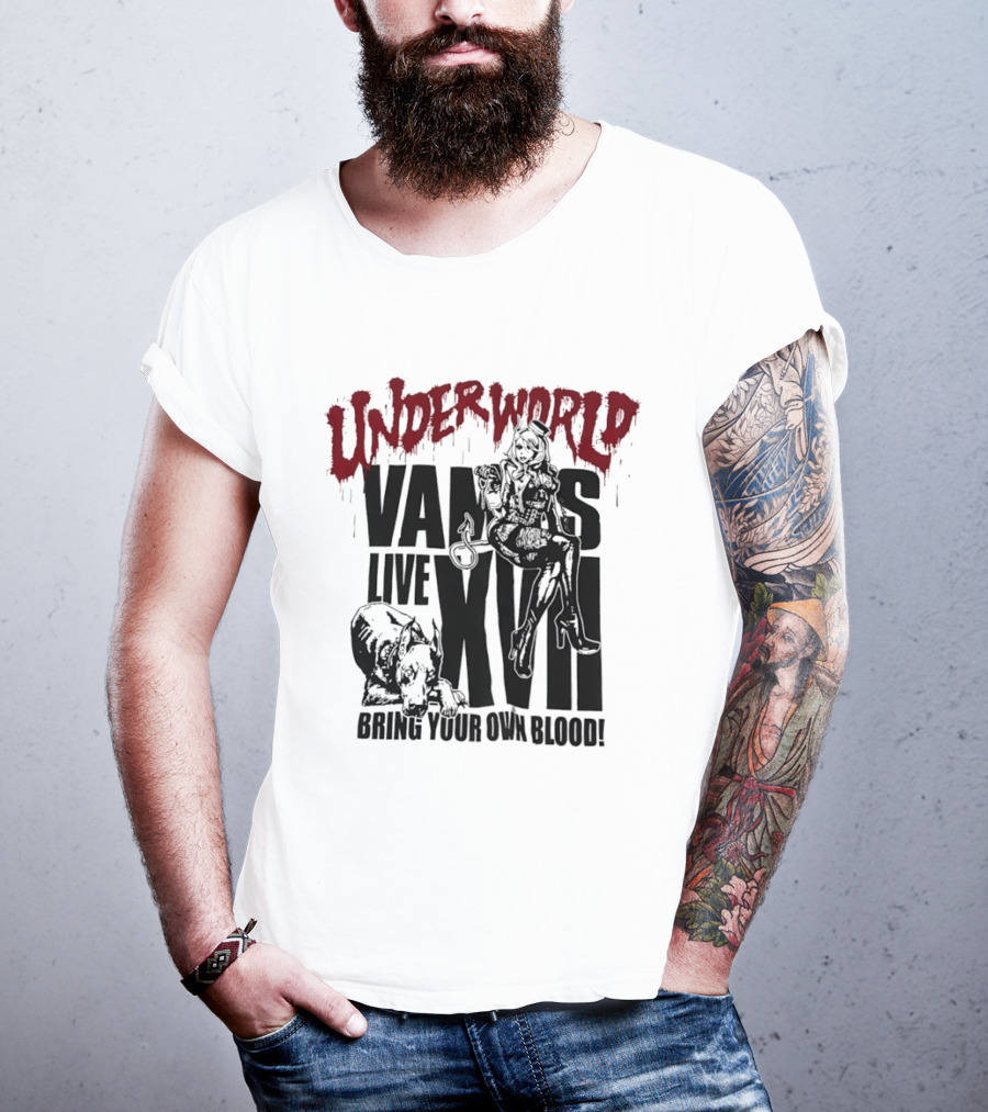Underworld Vamps Live XVII Bring Your Own Blood Dripping Horror Aesthetic T-Shirt