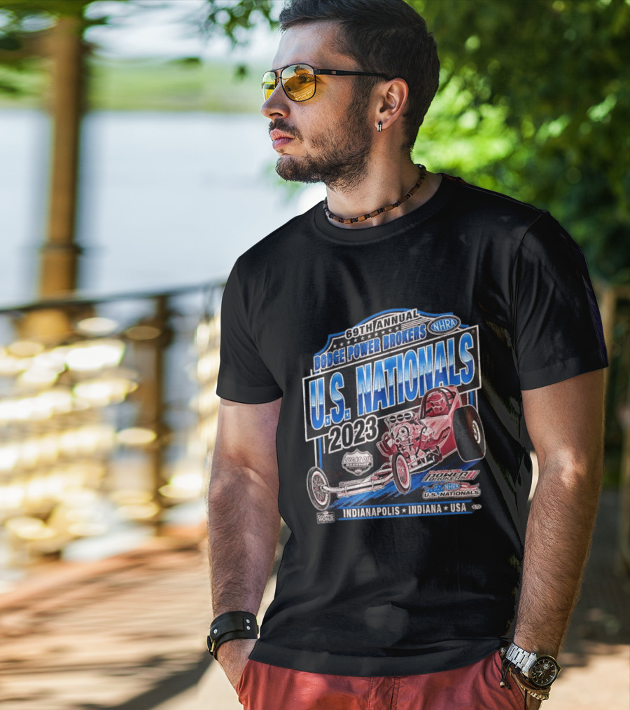 69th Annual Dodge Power Brokers NHRA U.S. Nationals 2023 Lucas Oil Raceway Indianapolis Indiana USA T-Shirt