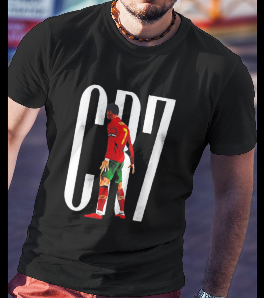 CR7 Cristiano Ronaldo Portugal National Team Iconic Number 7 Soccer Legend T-Shirt