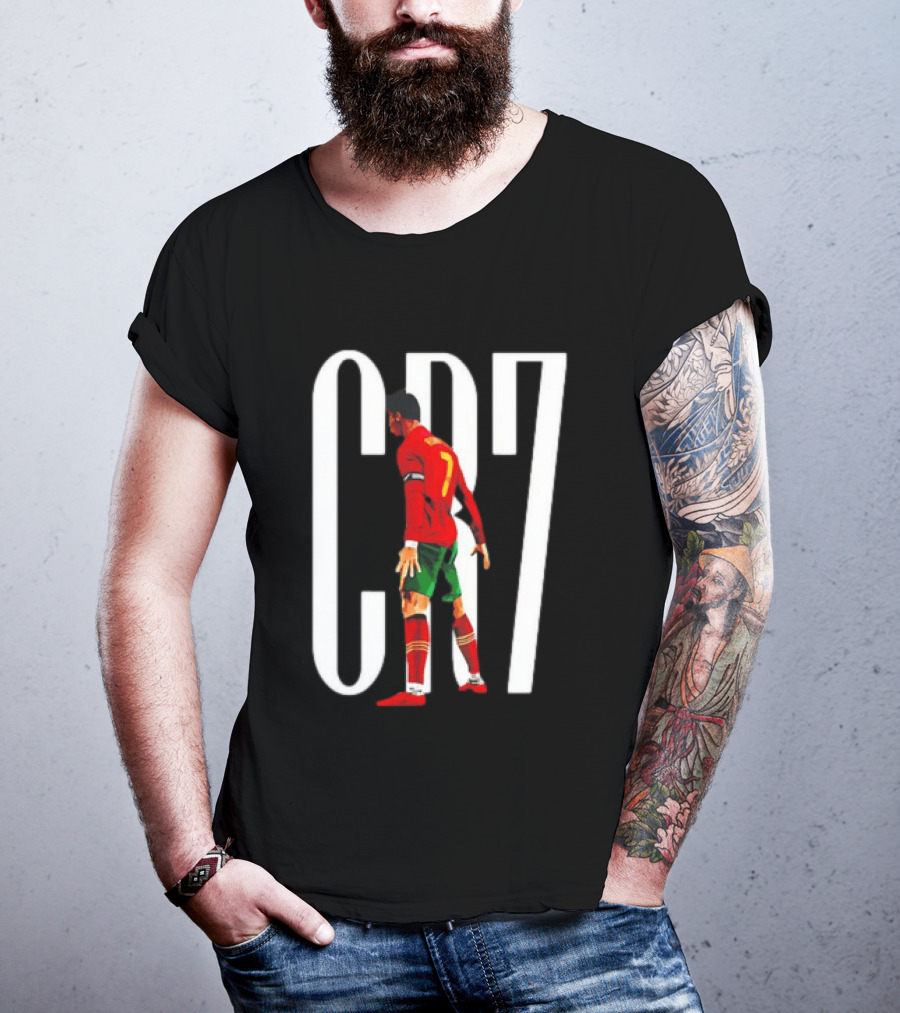 CR7 Cristiano Ronaldo Portugal National Team Iconic Number 7 Soccer Legend T-Shirt