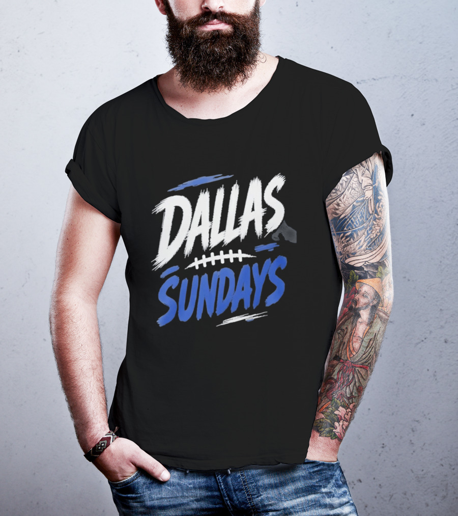 Dallas Sundays Football Brushstroke T-Shirt