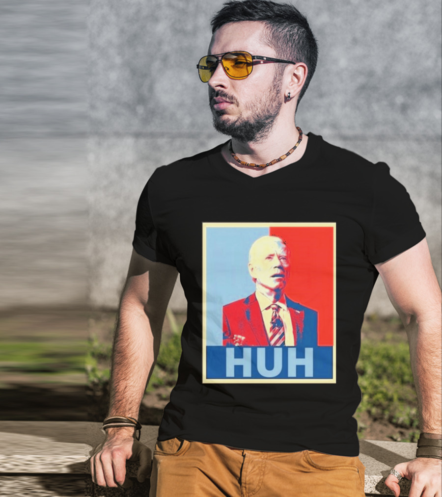 Huh Joe Biden Red Blue T-Shirt