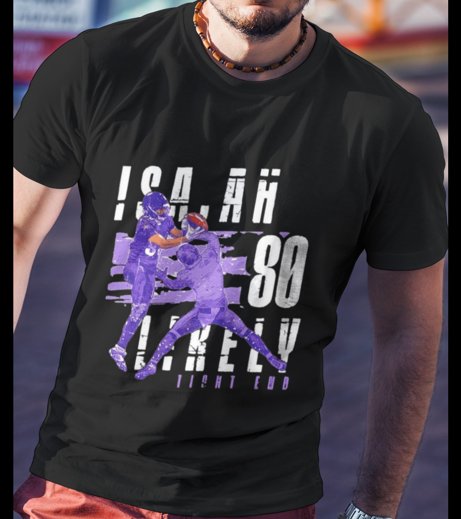 Baltimore Ravens Isaiah Likely 80 Tight End Football Player T-Shirt