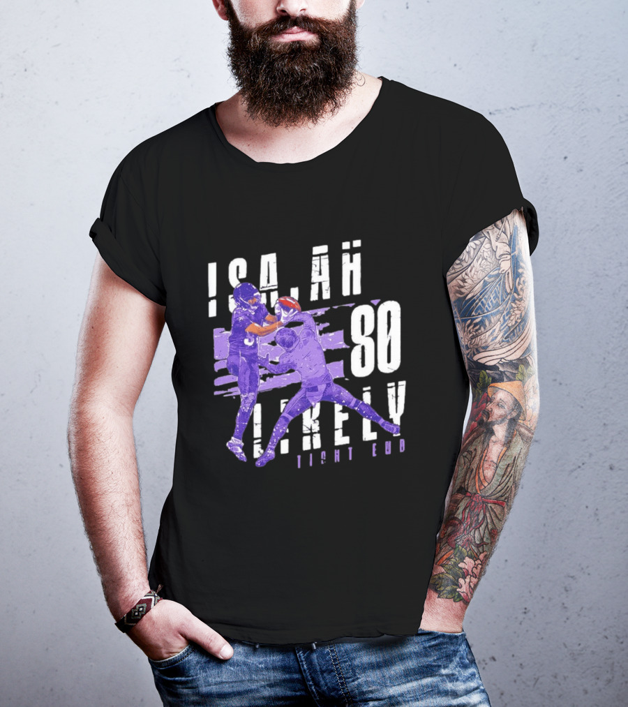 Baltimore Ravens Isaiah Likely 80 Tight End Football Player T-Shirt