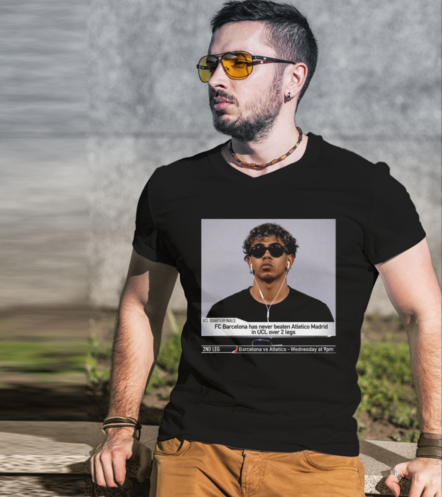 Barcelona Vs Atletico Madrid UCL Quarterfinals History Never Beaten Over 2 Legs T-Shirt