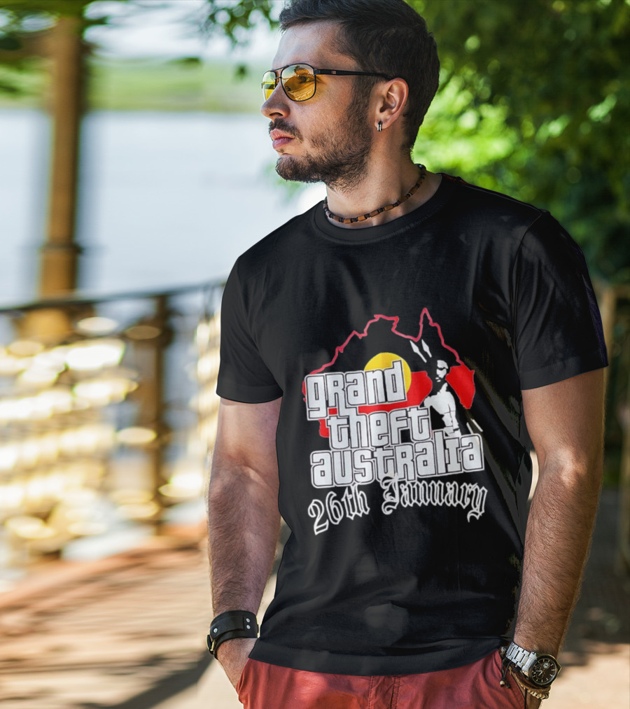 Grand Theft Australia 26th January Map Australian T-Shirt
