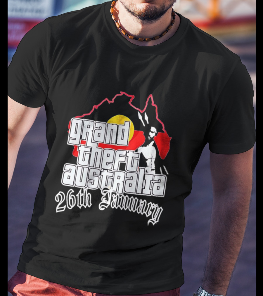 Grand Theft Australia 26th January Map Australian T-Shirt