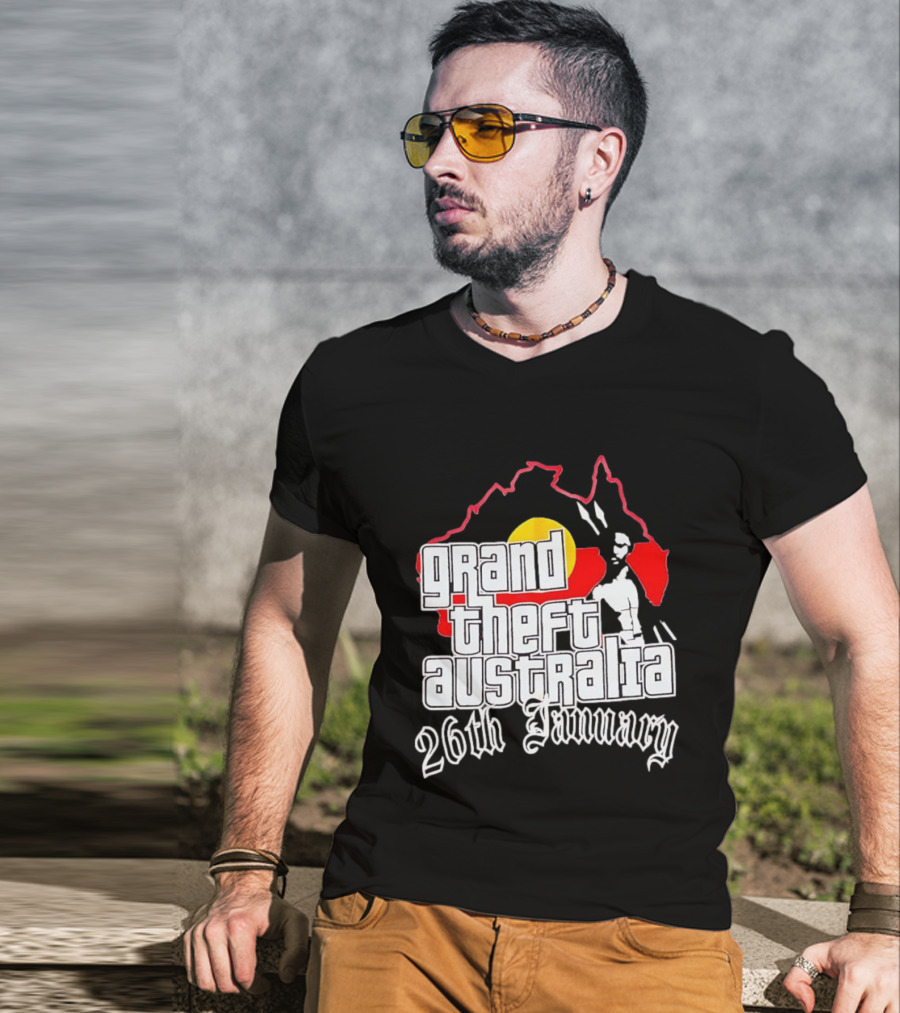 Grand Theft Australia 26th January Map Australian T-Shirt