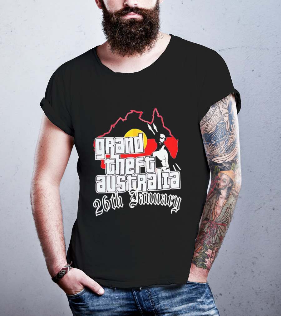 Grand Theft Australia 26th January Map Australian T-Shirt