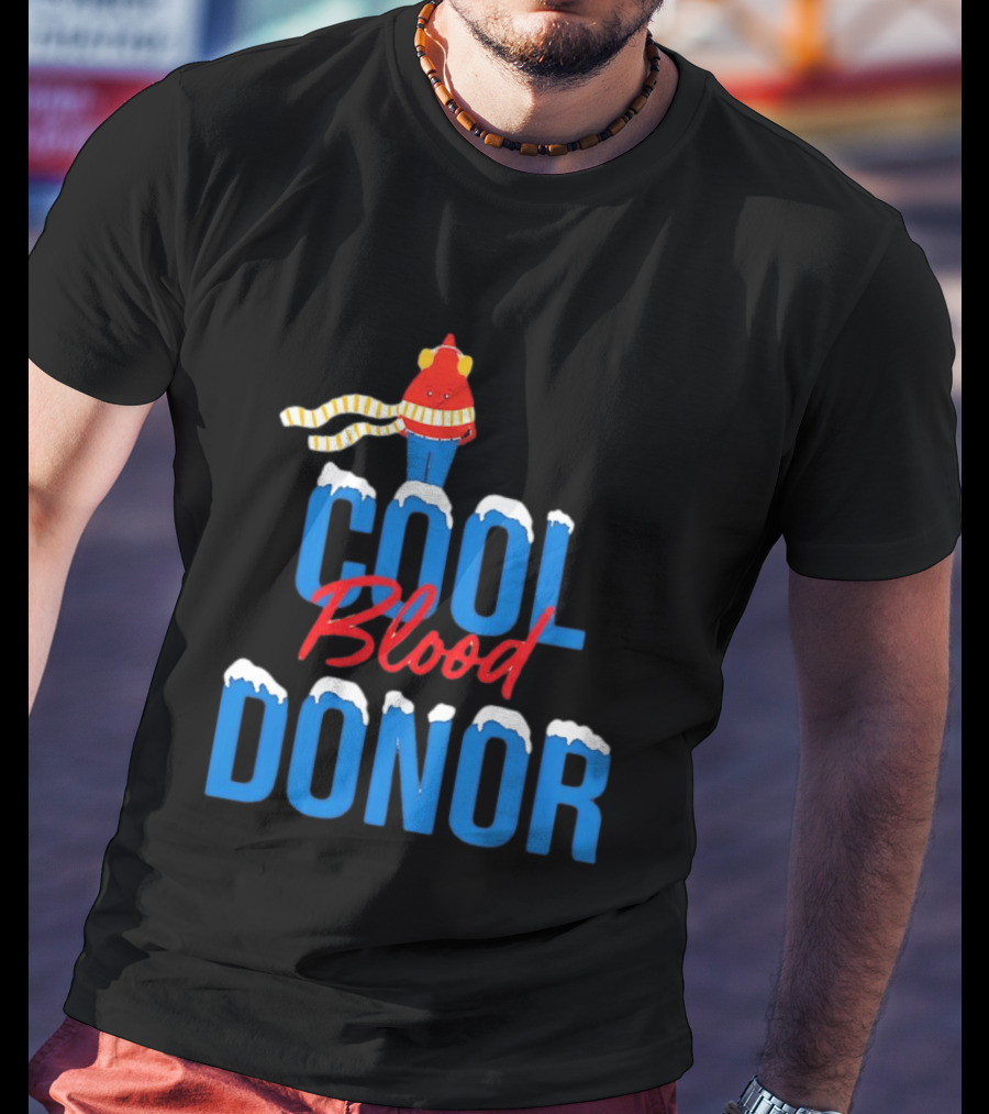 Cool Blood Donor Winter T-Shirt