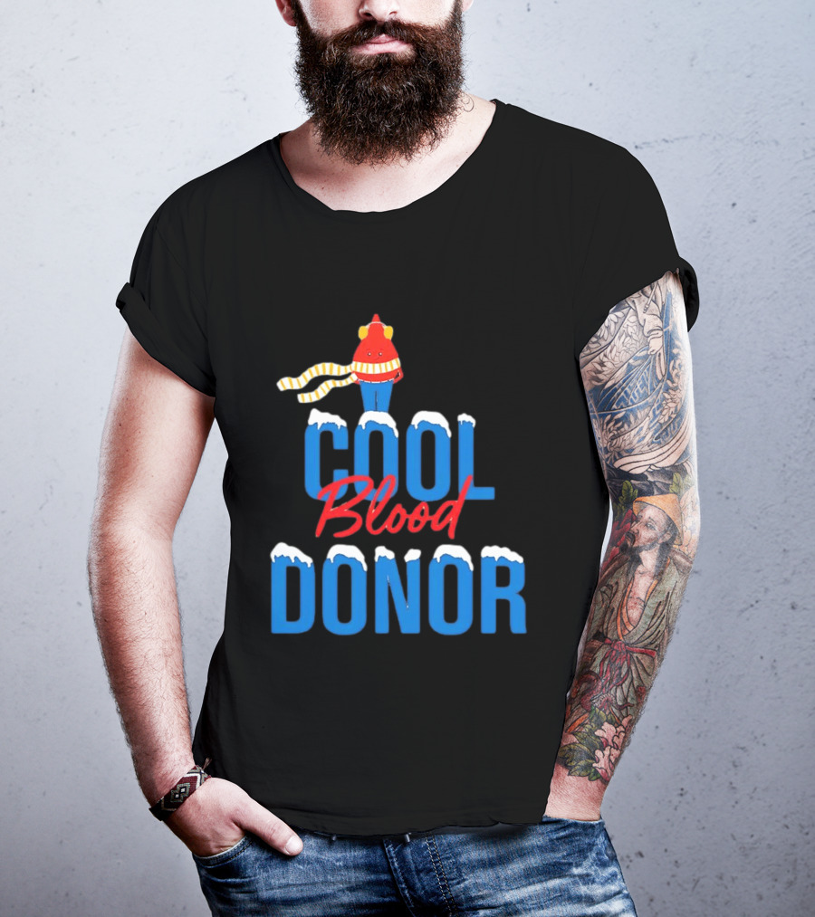 Cool Blood Donor Winter T-Shirt