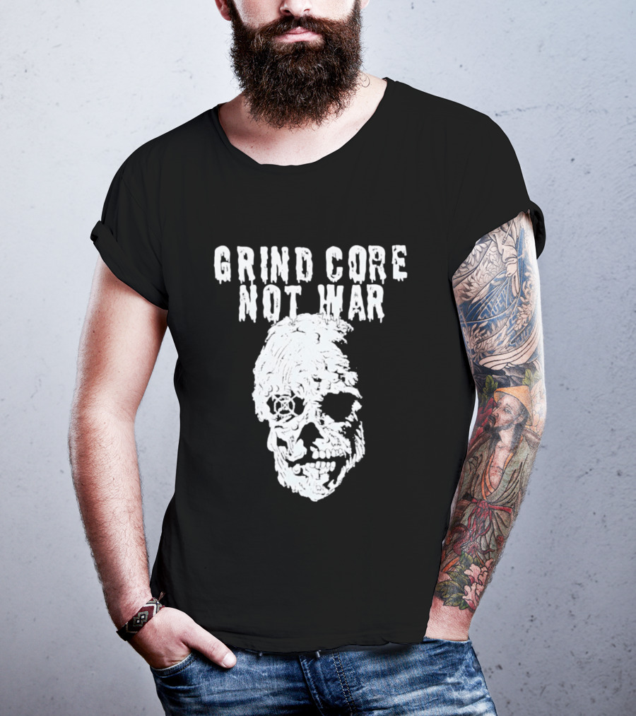 Grind Core Not War Skull T-Shirt
