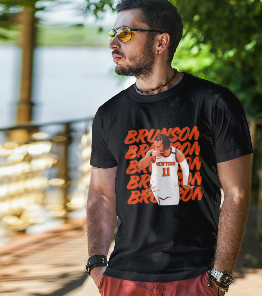 Brunson 11 New York Knicks Basketball Player T-Shirt