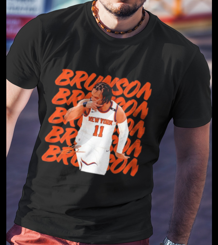Brunson 11 New York Knicks Basketball Player T-Shirt
