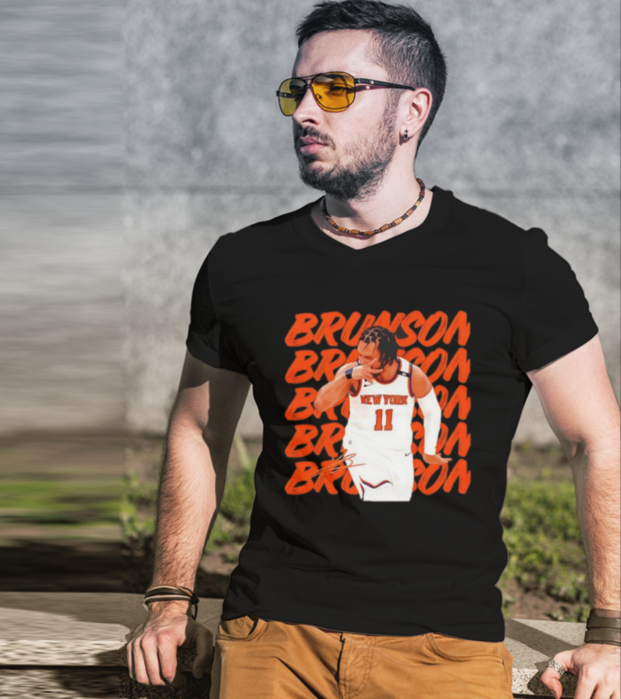 Brunson 11 New York Knicks Basketball Player T-Shirt
