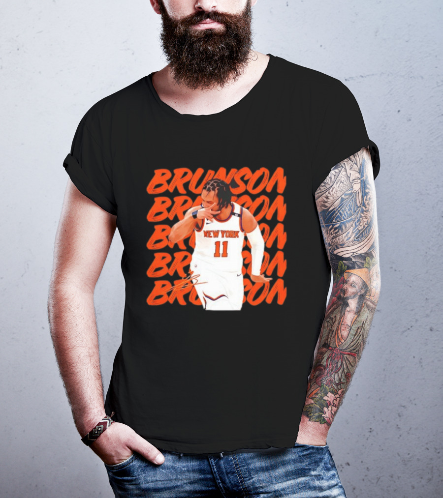 Brunson 11 New York Knicks Basketball Player T-Shirt