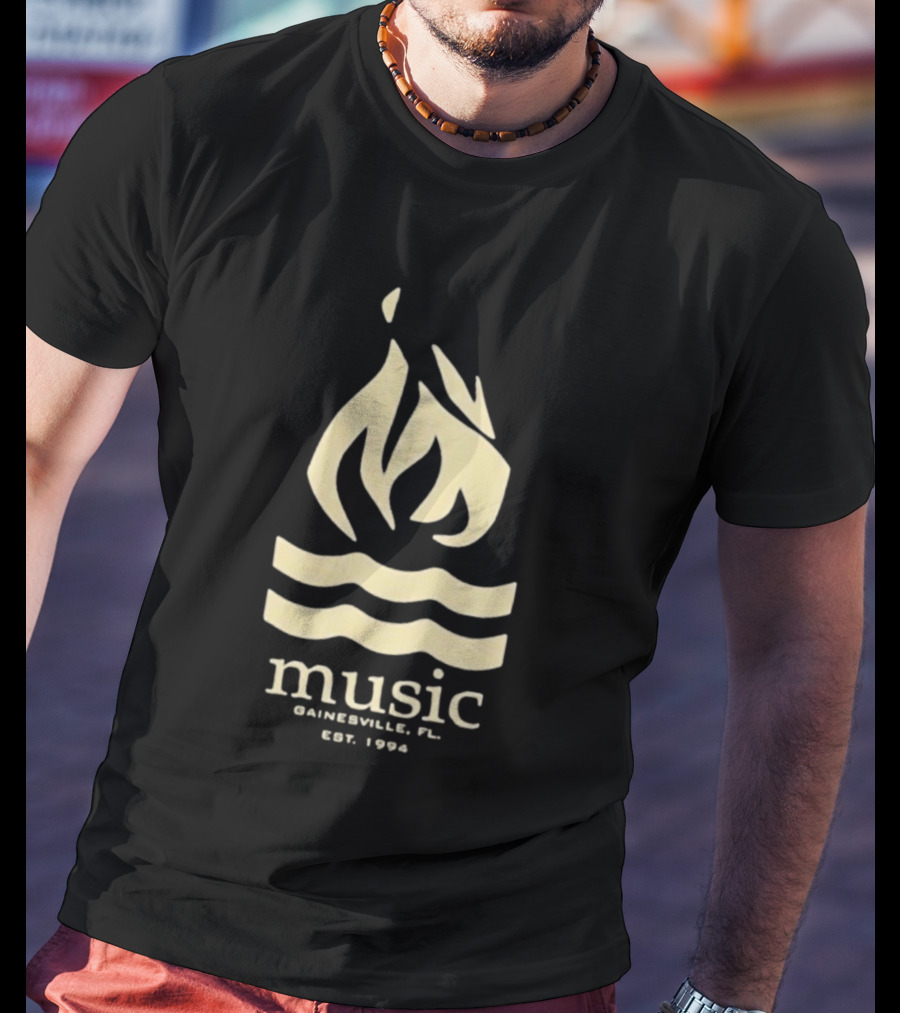 Hot Water Music Gainesville FL Est 1994 Flame And Waves T-Shirt