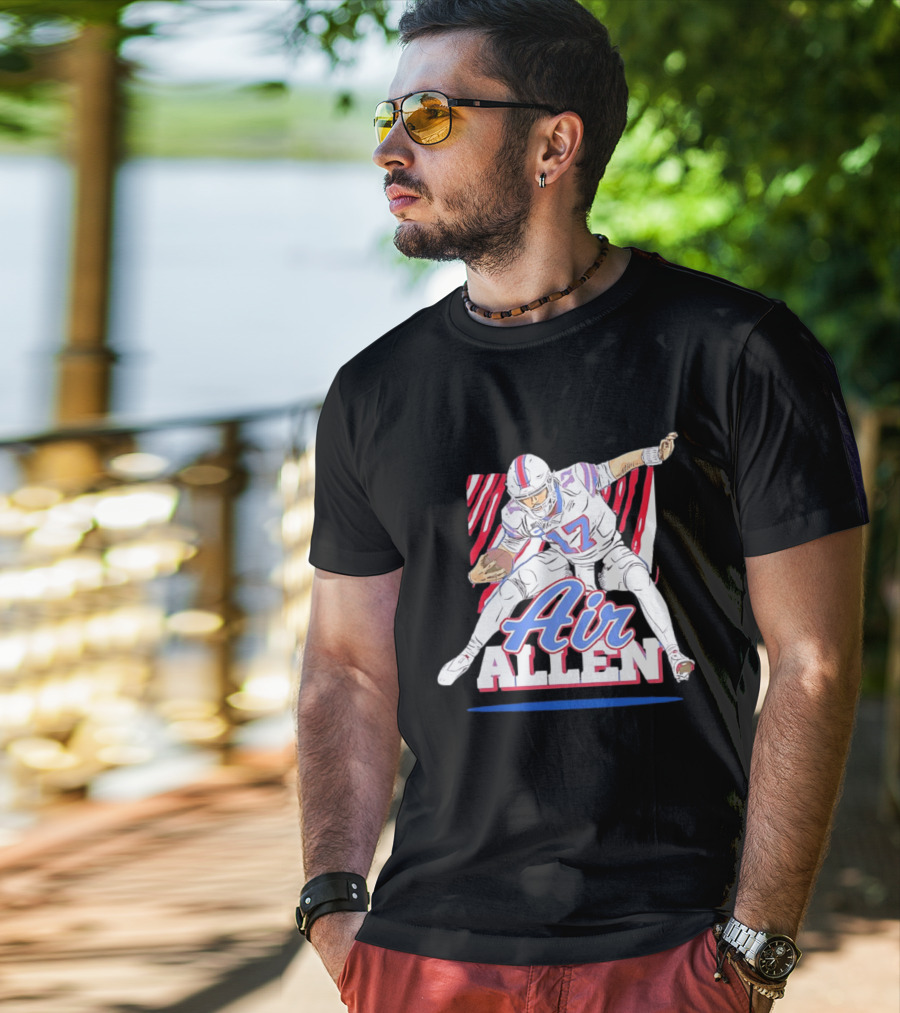 Buffalo Bills Air Allen Football Player Pose T-Shirt