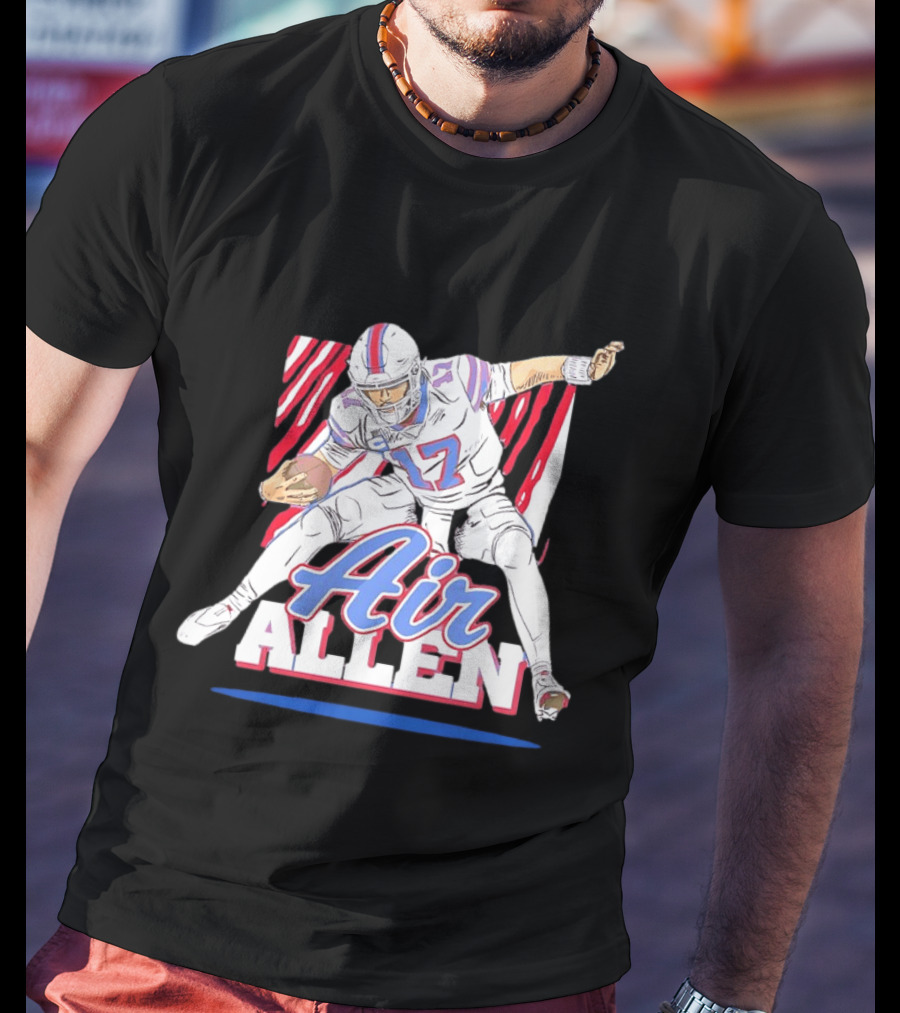 Buffalo Bills Air Allen Football Player Pose T-Shirt