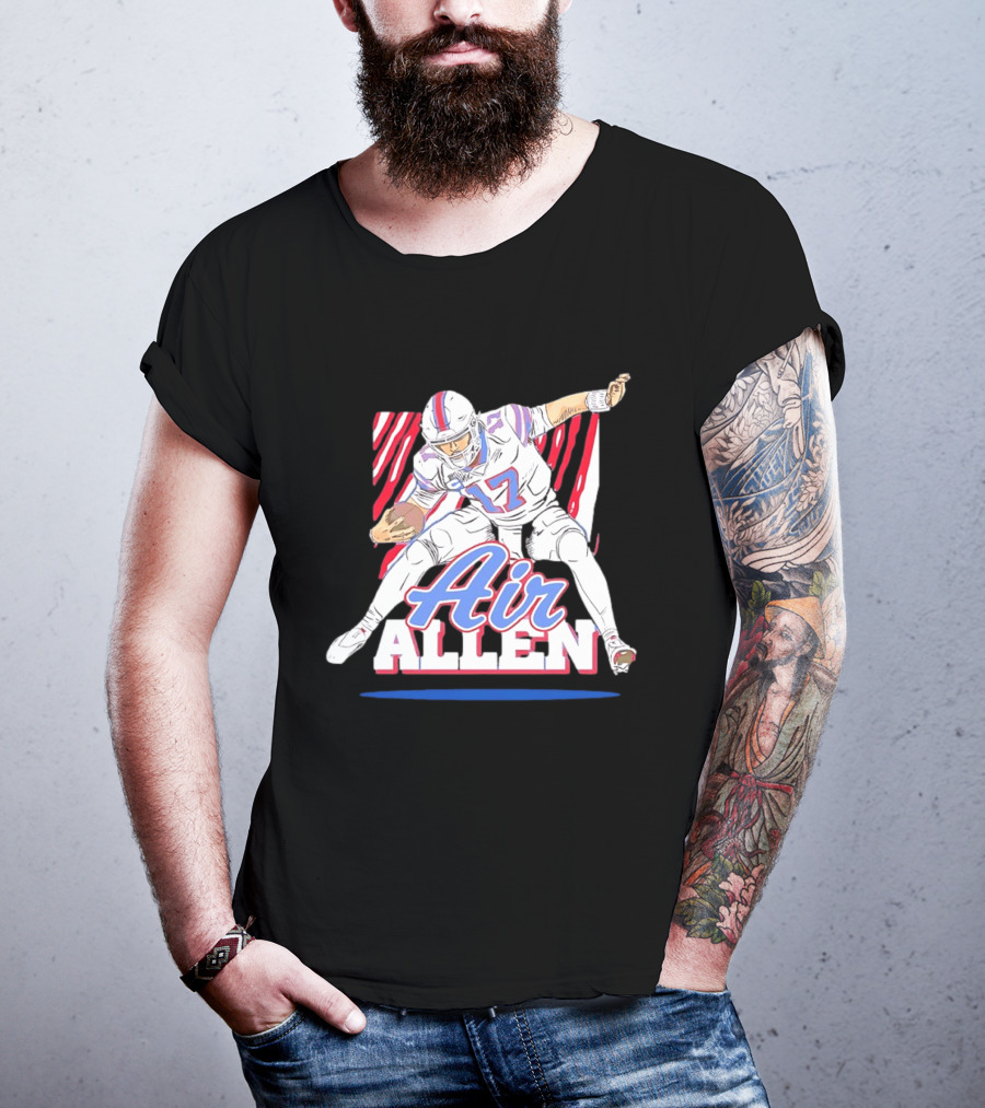 Buffalo Bills Air Allen Football Player Pose T-Shirt